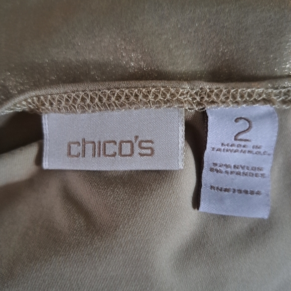 Chicos glittery tank top size medium A-55  5/$25 - Picture 3 of 3